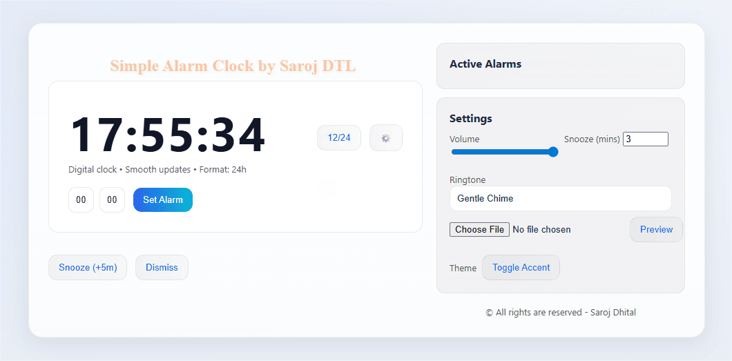Alarm Clock App