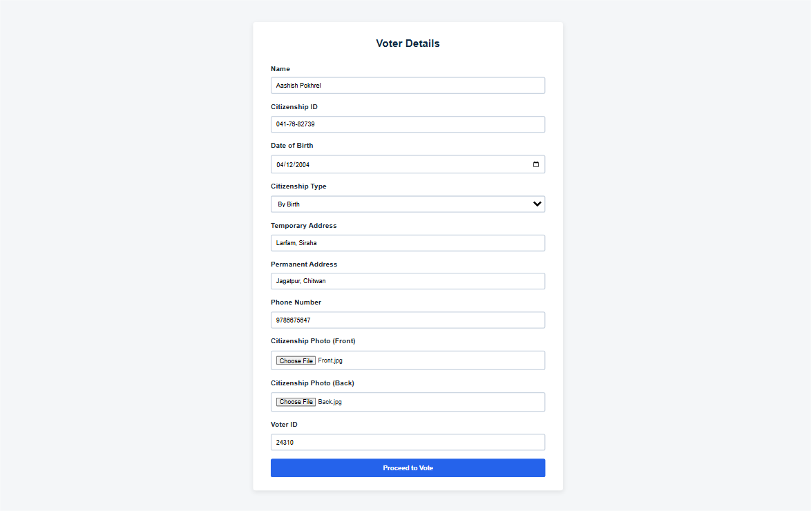 Online Voting System